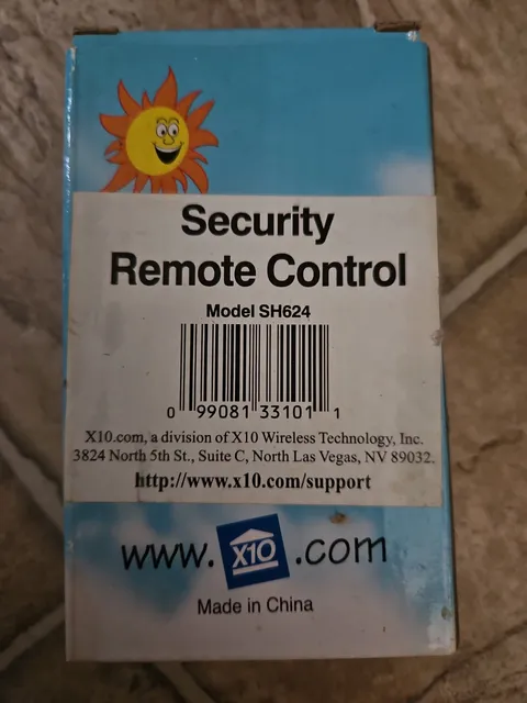 X10- Model: SH624-Security Remote Control - Wireless Security System Modules
