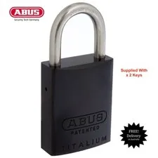 ABUS 83/40 Padlock 8340 Keyed Alike Padlocks Black-Free Postage