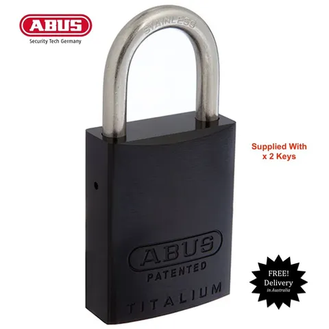 ABUS 83/40 Padlock 8340 Keyed Alike Padlocks Black-Free Postage