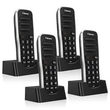 Chtoocy Intercoms Wireless 1 Mile Long Range for House Business Office 4 Pack