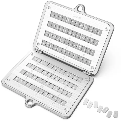 Ellipal Crypto Seed Phrase Backup 316 Stainless Steel Metal Seed Phrase Storage