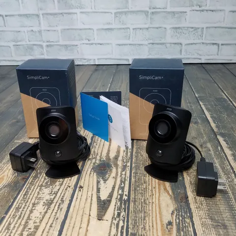 LOT of 2 - SimpliSafe SSCM1 HD 1080p SimpliCam Indoor Security Camera / Black