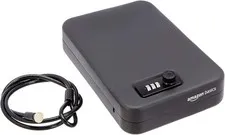 Portable Security Case Lock Box Safe Combination Lock Dorm Large Black