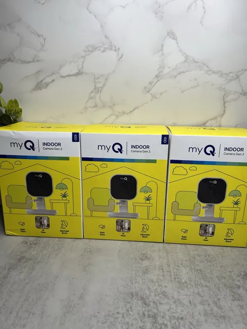 myQ Indoor Smart Camera Gen 2, 3-Pack Bundle!
