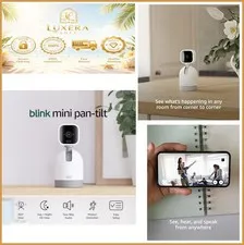 Indoor Security Camera Pan Tilt 360 Degree Motion Detection Two Way Audio HD