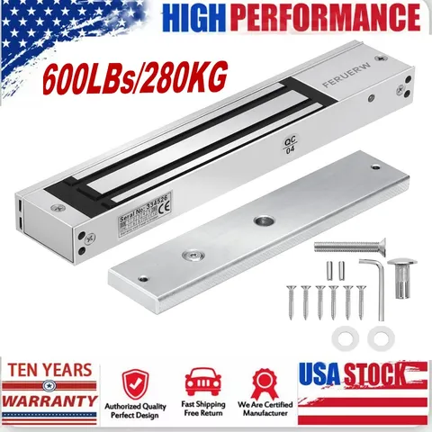 600LBs/280KG Electric Magnetic Lock, Electromagnetic Door Lock Holding Force