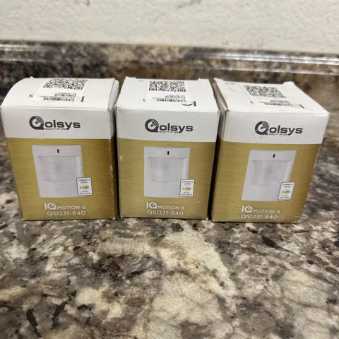 Lot Of 3 Qolsys IQ Motion-S QS1231-840 Open Box No Mounting Hardware