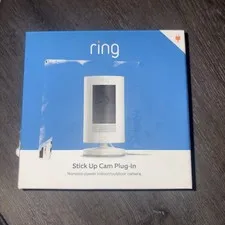 Ring Stick Up Indoor/Outdoor 1080p Wired Security Camera - White