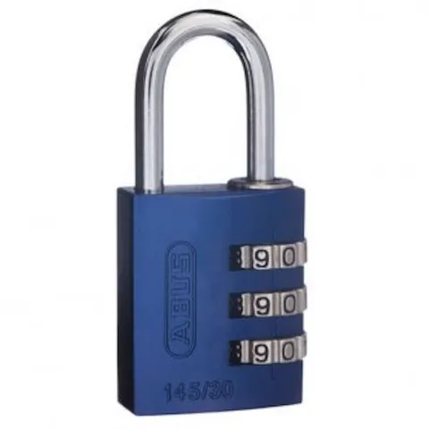 ABUS 30mm -Combination Padlocks-School Locker Padlock -BLUE-14530BLU