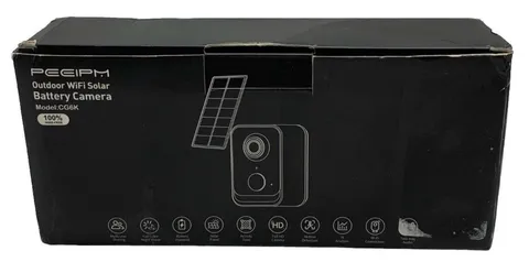 Outdoor Wi-Fi Outdoor Solar Battery Camera Peeipm CG6K White for Home Security