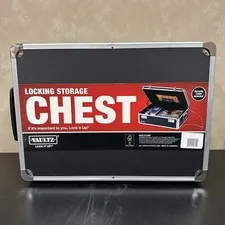 Vaultz Locking Storage Chest Black with Dual Combination Locks VZ00642