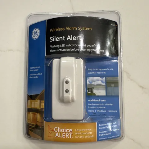 SILENT ALERT Wireless Alarm System GE General Electric CHOICE ALERT 45137 NIB