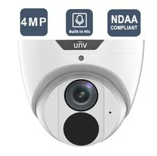 UNIVIEW 4MP PoE IP Turret Network Security Camera with Mic ONVIF NDAA Compliant
