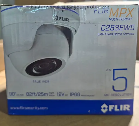 FLIR MPX C263EW5 5MP Wired BNC Dome CCTV Camera 12V Night Vision True WDR