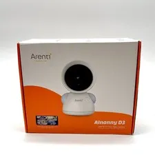 Single Arenti 3MP 2K Wi-Fi Video Baby Camera with 360° PTZ View Model AINanny D3