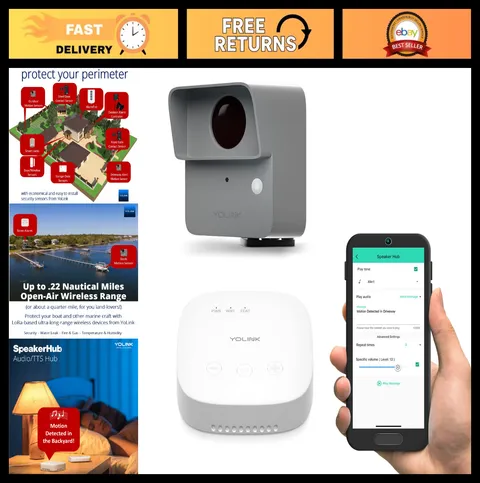 LoRa Smart Outdoor Motion Sensor Kit - Driveway Alert, SMS/Email Alerts, Alexa C
