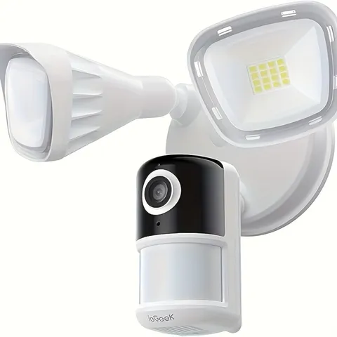 2K Wired Flood Light Camera Outdoor,2600 Lumens, 2 Way Audio,work with Alexa