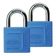 Lockwood 30mm Alloy Silicon Padlock - 2 Pack