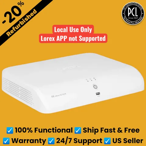 ✅ Lorex 4K HD 16 Ch NVR Recorder 2TB HDD Smart N846A6-Z LOCAL USE ONLY READ