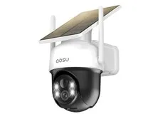 AOSU SolarCam D1 Classic Solar Wireless WiFi PTZ 2K Outdoor Cam AlexaGoo G2U