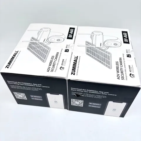 2 PCS ZUMIMALL Weatherproof AOV Wireless Security Camera with Solar Panel BF-A60