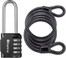 1 Pack  4 Digit Combination Lock, 2.6 Inch Long Shackle Outdoor