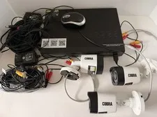 Cobra 1080p HD Surveillance Security Camera 63891 Color Lot of 3 W/ Wiring & Box