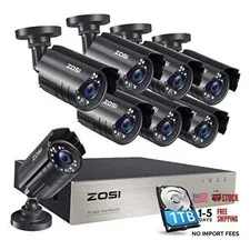 5MP Lite Home Security Camera System with 1TB Hard Drive,H.265+ Wired-8Cam
