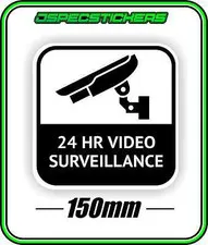 CCTV SECURITY STICKER WINDOW WARNING ALARM HOME BUSINESS VIDEO SURVEILLANCE B&W5