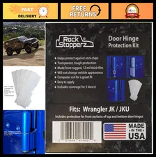 Door Hinge Protection Kit for Jeep Wrangler JK/JKU - 2007-2017, 5-Door Coverage