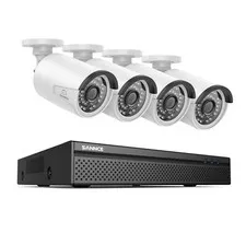 SANNCE 3MP POE Security IP Camera System 4K 8CH NVR 2-Way Audio Human Detection