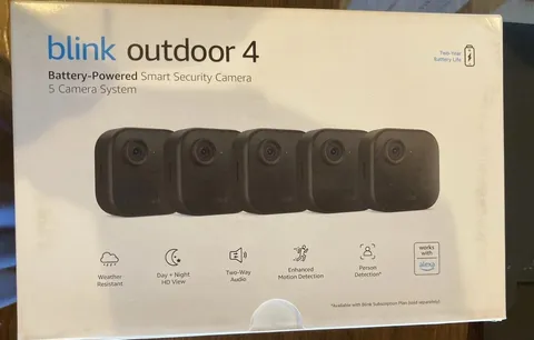 Blink Outdoor 4 Wireless Battery Wi-Fi Alexa 5-Cam 1080p Two-Way, Person