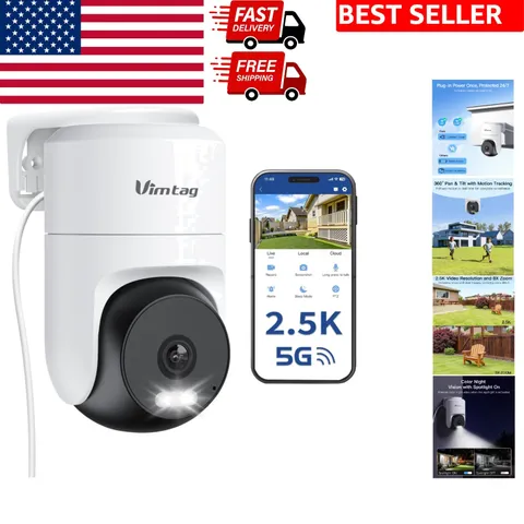 360° 4MP WiFi Outdoor Security Camera with AI Detection & Color Night Vision