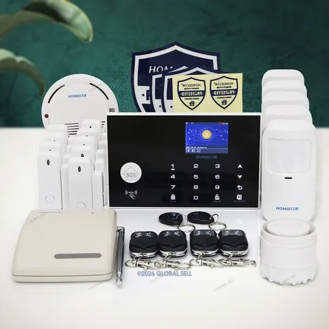 HOMSECUR Wireless&Wired 4G/3G/GSM WIFI Burglar Alarm System with IOS/Android APP