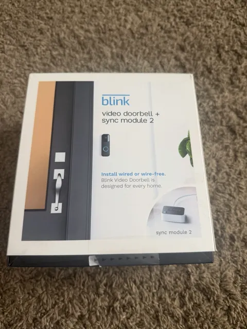 Blink Video Doorbell + Sync Module 2 **Brand NEW** Never Used