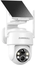 2K Solar Security Cameras Wireless Outdoor, 360° PTZ Camera for Home Security wi