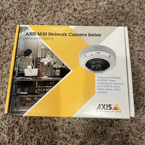 NEW Axis M30 M3007-PV 5MP Panoramic 360/180 View IP Mini Dome Camera 0515-001