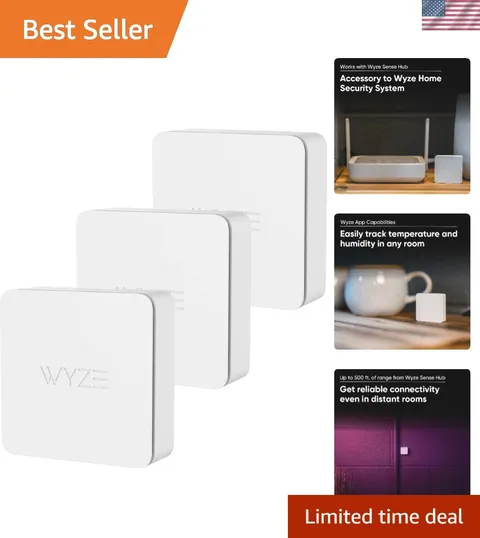 3-Pack Smart Home Climate Sensors – Effortless Temperature & Humidity Monitoring