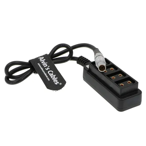 2 Pin Male to 4 D Tap Female Splitter Cable for ARRI RED DSMC2 Jetpack RTmoti...