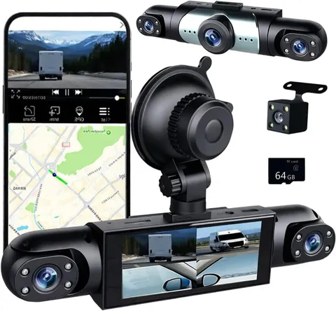 1080p 4_channel Car DVR With HD Display, Night Vision,G Sensor & Video Looping