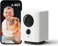 Wireless Indoor Camera: Battery Powered Pet/Dog Camera with Phone App, 360° Pan/