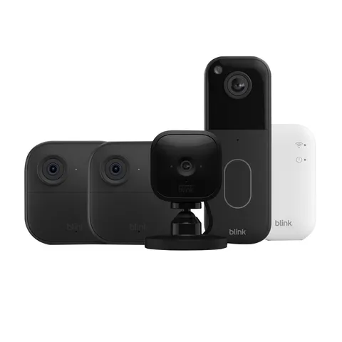Blink 2 Pack Outdoor 4 Camera with Mini Camera & Video Doorbell (2nd Generation)