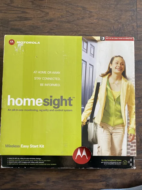 Motorola Home Sight Wireless Easy Start Kit HMEZ2000 All-In-One Security System