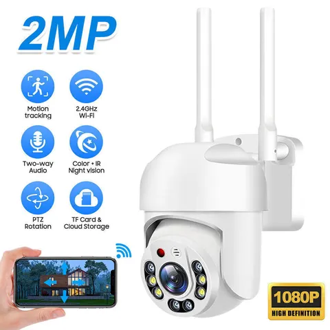 1080P WIFI IP Camera Wireless Outdoor CCTV HD PTZ Smart Home Security Camera