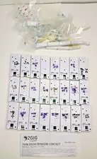 Lot of 24 2GIG-DW10-345 Wireless Thin Door / Window Sensor & Magnets Untested