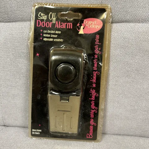 Damsel In Defense Step Off Door Alarm 120 Decibel Motion Sensor Adjustable