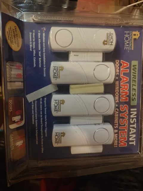Innovage Home Wireless Instant Alarm System Magnetic Door/Window Sensor 90dB