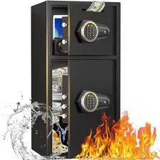 New Digital Large Home Safe, Safe Box With Deposit Slot & Dual Alarm System