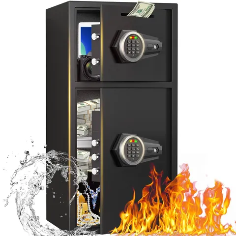 New Digital Large Home Safe, Safe Box With Deposit Slot & Dual Alarm System