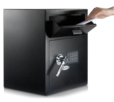 AdirOffice Digital Depository Safe - Front Loading - Digital Keypad Lock - Lo...
